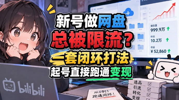 网盘拉新SOP:小白前期宝典,每一步都有明确动作,几千测试出来的打法,全程不限流-星阳网创