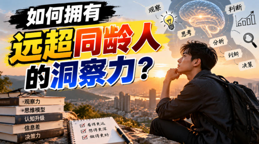 付费文章:如何拥有远超同龄人的洞察力?-星阳网创