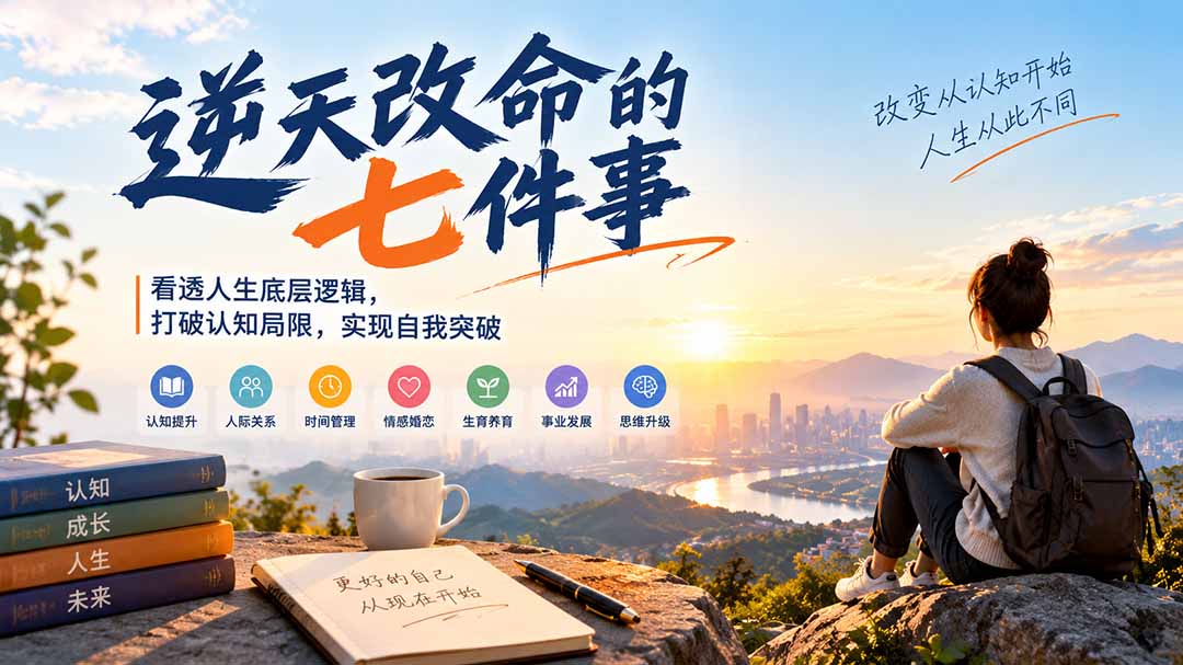 付费文章：逆天改命的七件事，看透人生底层逻辑，打破认知局限，实现自我突破-星阳网创