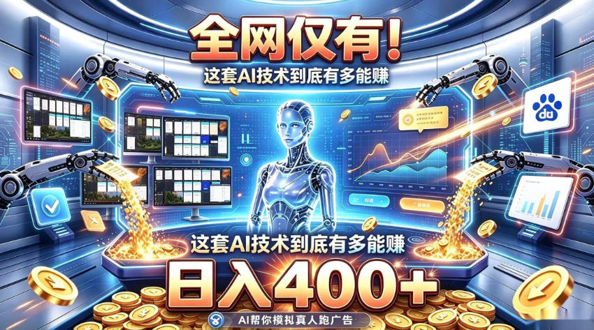 全网仅有!这套AI技术到底有多能賺,日入400+,无需人工干预,实现真正被动变现【揭秘】-星阳网创