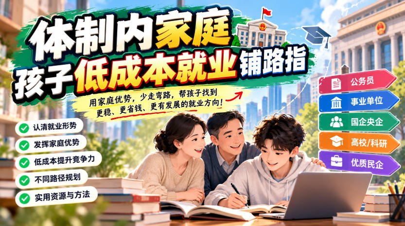 某公众号付费文章:体制内家庭,孩子低成本就业铺路指-星阳网创