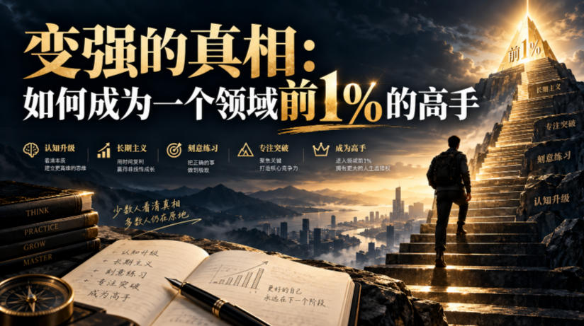 付费文章:变强的真相:如何成为一个领域前1%的高手-星阳网创