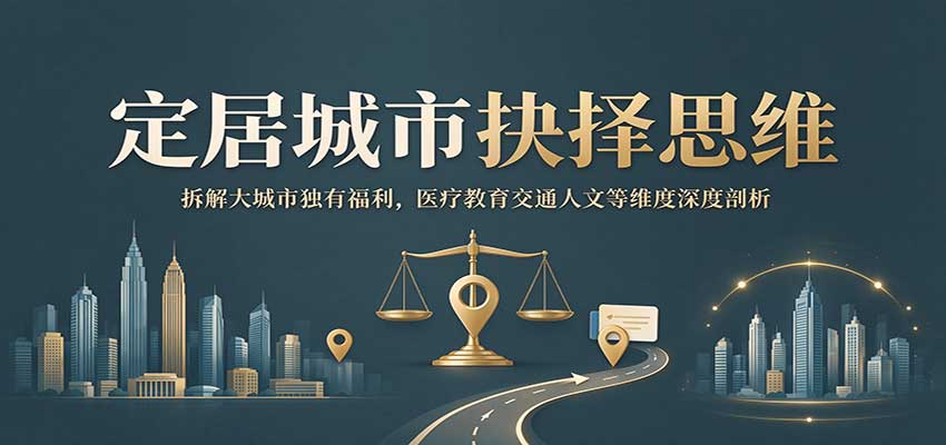 定居城市抉择思维:拆解大城市独有福利,医疗教育交通人文等维度深度剖析-星阳网创