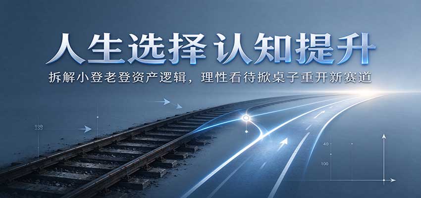 人生选择认知提升:拆解小登老登资产逻辑,理性看待掀桌子重开新赛道-星阳网创