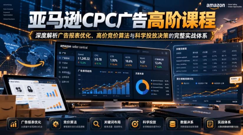 亚马逊CPC广告高阶课程,深度解析广告报表优化、高价竞价算法与科学投放决策的完整实战体系-星阳网创