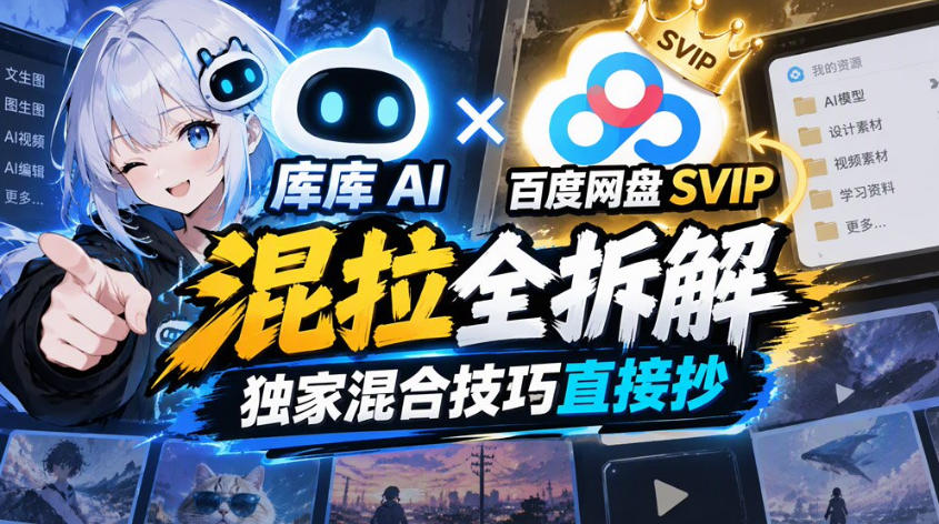 库库AI×百度网盘SVIP混拉全拆解,独家混合技巧直接抄-星阳网创