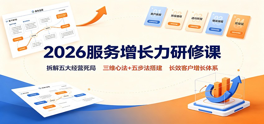 2026服务增长力研修课:拆解五大经营死局,三维心法+五步法搭建长效客户增长体系-星阳网创