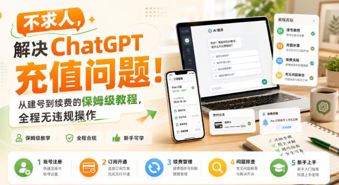 不求人，解决ChatGPT充值问题！从建号到续费的保姆级教程，全程无违规操作-星阳网创