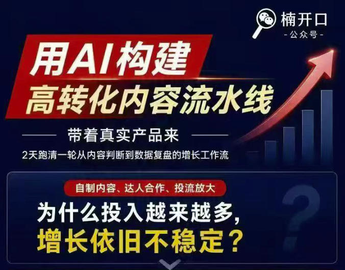 小红书AI内容生产2026年线下课完整现场还原版，用AI构建高转化内容流水线-星阳网创