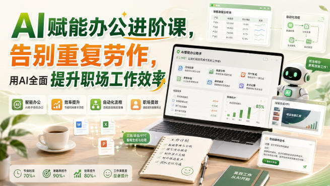 AI赋能办公进阶课,告别重复劳作,用AI全面提升职场工作效率-星阳网创