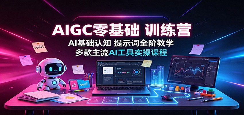 AIGC零基础训练营:AI基础认知,提示词全阶教学,多款主流AI工具实操课程-星阳网创