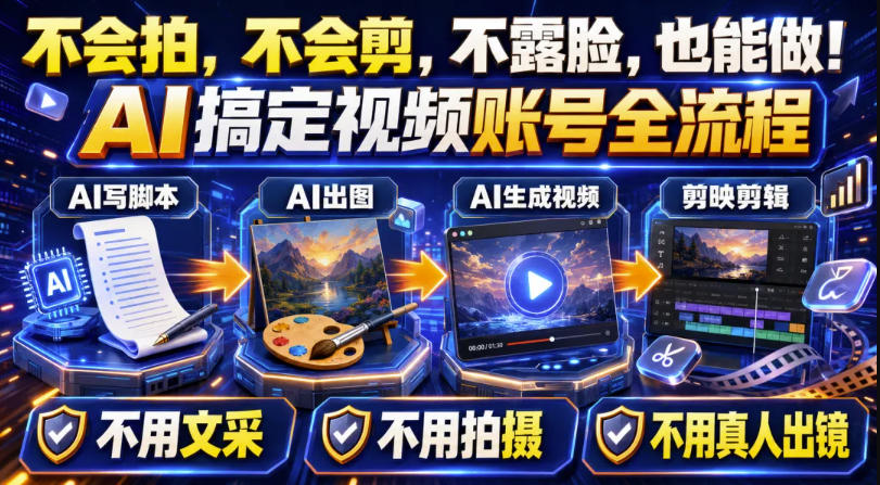AI短视频起号实战项目,用AI做视频起号,45天涨粉12W,一条广告8.5k,广告接到手软,引流、变现两不误!-星阳网创