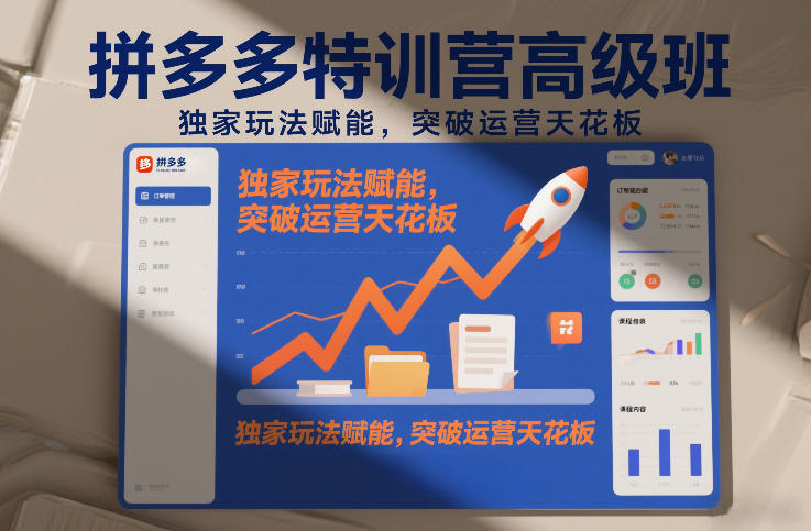 拼多多特训营高阶班,独家玩法赋能,突破运营天花板(更新260827)-星阳网创