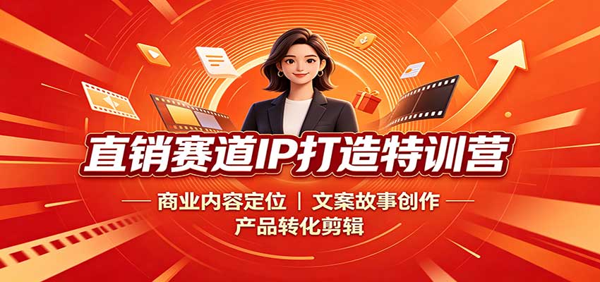 直销赛道IP打造特训营:商业内容定位,文案故事创作,产品转化剪辑-星阳网创