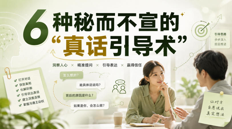 付费文章：6种秘而不宣的“真话引导术”-星阳网创
