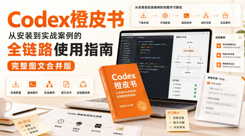 Codex橙皮书,从安装到实战案例的全链路使用指南,完整图文合并版-星阳网创