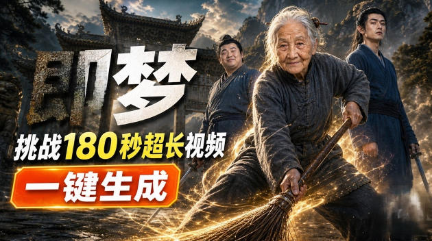 即梦挑战180秒超长视频！一键生成3分钟电影？完整制作流程详细分享！-星阳网创