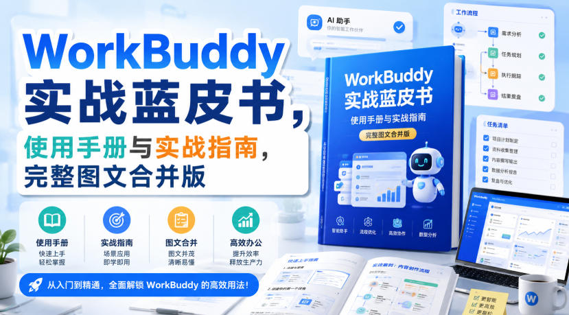 WorkBuddy实战蓝皮书，使用手册与实战指南，完整图文合并版-星阳网创
