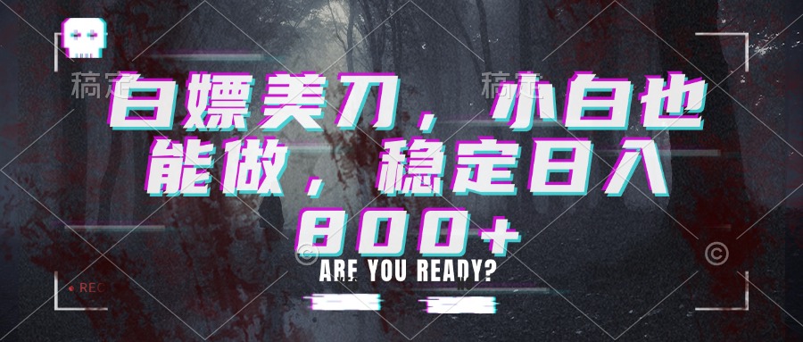 白嫖美刀,小白也能做,稳定日入800+-星阳网创