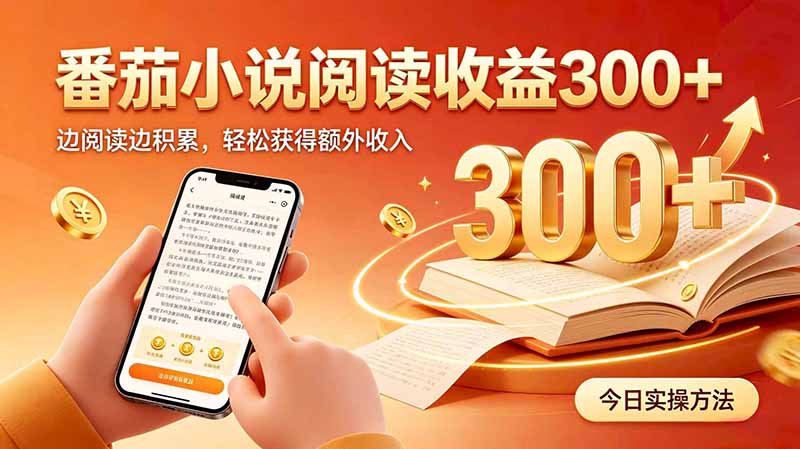 全自动番茄挂机玩法，日入300+边阅读边积累，轻松获得额外收入-星阳网创