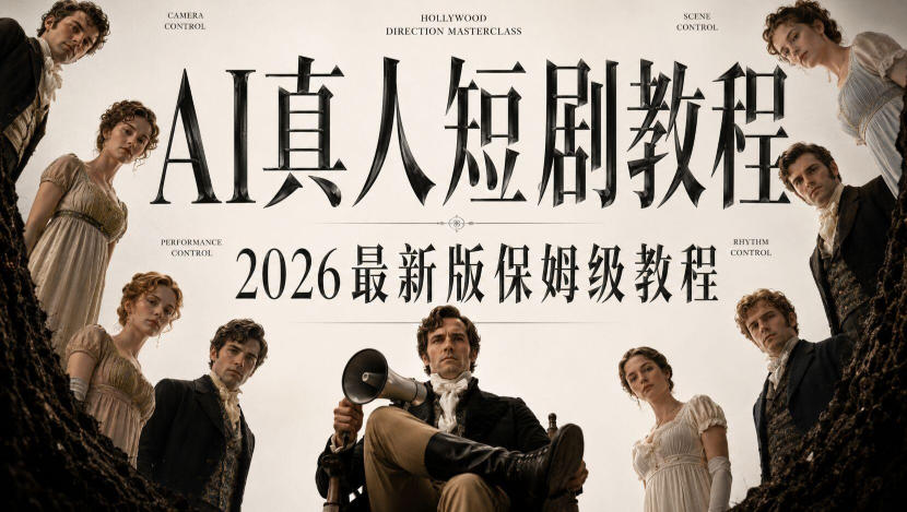 AI真人短剧制作全流程,AI视频大佬专为零基础研制的AI短剧教程,保姆级教程,新手一学就会!-星阳网创