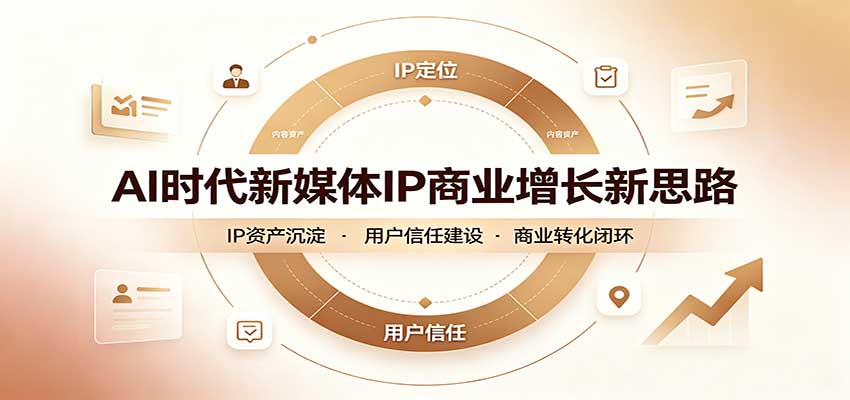 AI时代新媒体IP商业增长新思路:摒弃复杂运营套路,用极简思维打通获客路径-星阳网创