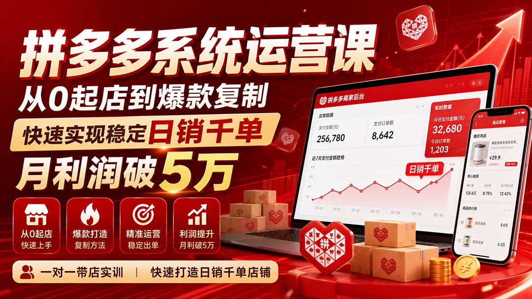 拼多多系统运营课-无水印(更新9月-星阳网创