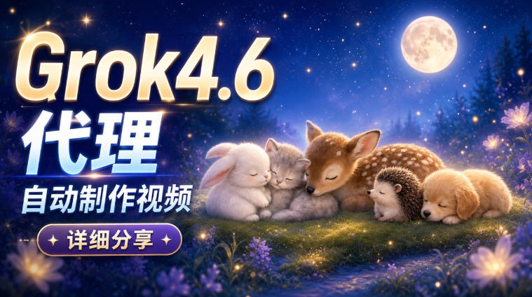 Grok 4.6代理自动制作视频！从提示词到成片全流程详细分享｜AI Agent实操分享-星阳网创