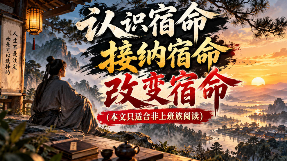 某公众号付费文章:认识宿命,接纳宿命,改变宿命(本文只适合非上班族阅读)-星阳网创