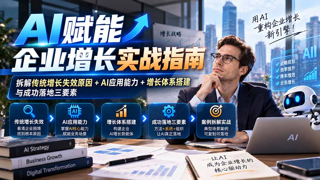 【无水印】AI赋能企业增长实战指南:拆解传统增长失效原因+AI应用能力+增长体系搭建与成功落地三要素-星阳网创