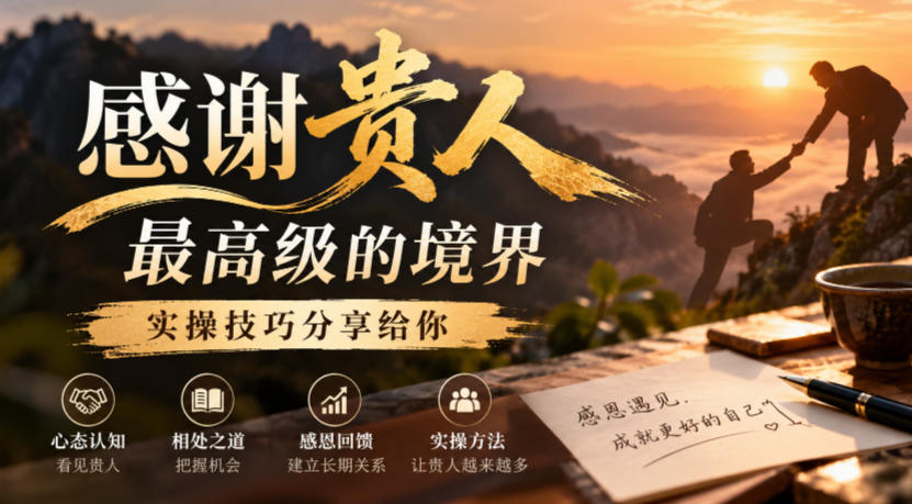 某公众号付费文章:感谢贵人最高级的境界,实操技巧分享给你-星阳网创