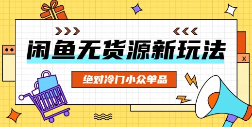 闲鱼无货源冷门单品项目,绝对冷门小众单品-星阳网创