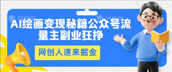 AI绘画变现秘籍:公众号流量主副业狂挣,网创人速来掘金-星阳网创