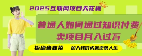 2025互联网项目天花板,普通人如何通过知识付费卖项目月入过W,拒绝当韭菜【揭秘】-星阳网创