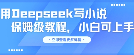 用Deepseek写小说,保姆级教程,小白可实操-星阳网创